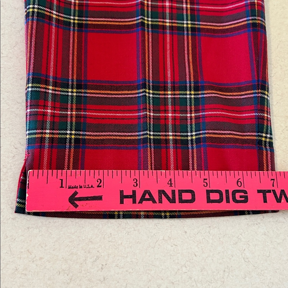 Talbots Slim Hampshire Ankle Pants Size 16 NWOT Classic Tartan Red Plaid Pattern - Picture 14 of 15